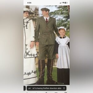 Men’s Chasing Fireflies Downton Abbey Costume NEW Size 40/42